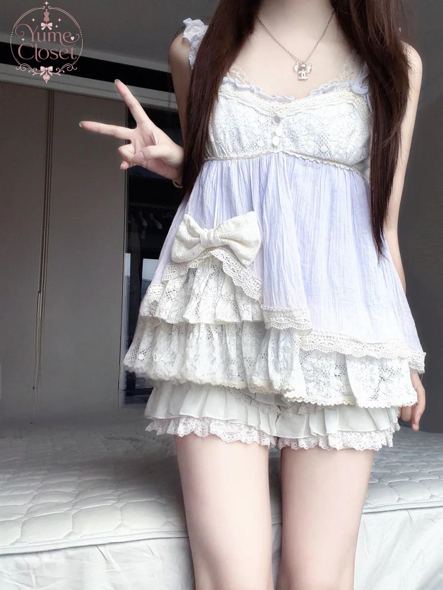 Coquette Ryousangata Dollcore  - Elastic Lace Trim ulasan dan harga