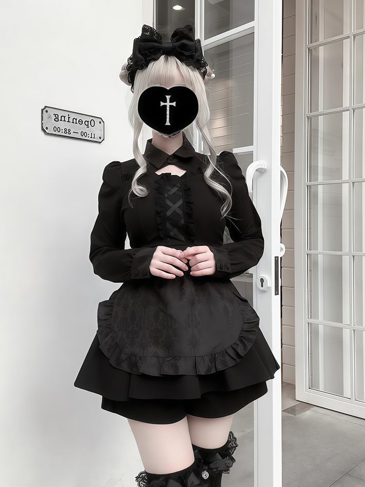 Ryousangata Jirai Kei Goth Kaw - Elastic Lace Trim ulasan dan harga