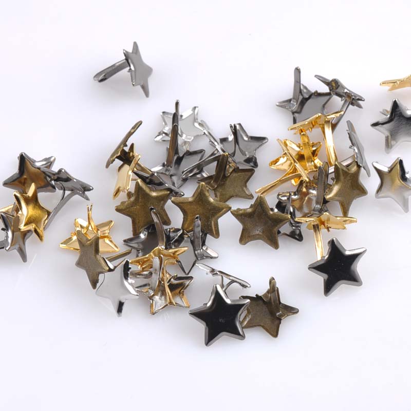 50PCs Mixed Pastel Star Brad S - Embellishments For Scrapbooking ulasan dan harga