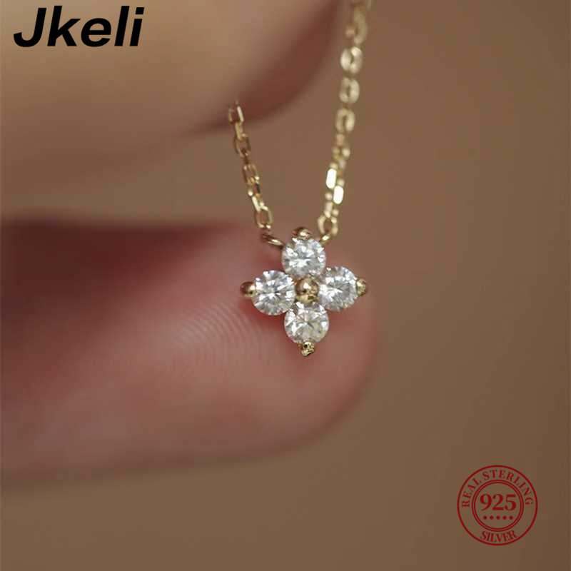 Jkeli 925 Sterling Silver Plat - Pearl Trim Chain ulasan dan harga