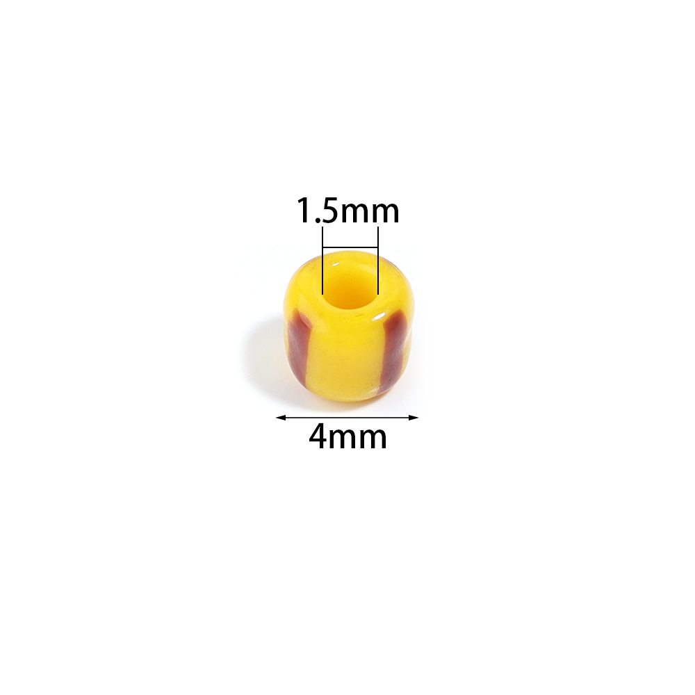 10g 4mm Watermelon Acrylic Bea - Embroidery Craft ulasan dan harga