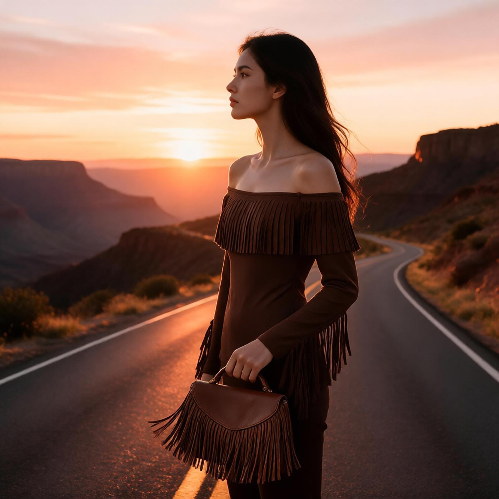 Women Western Cowgirl Dress Of - Tassel Fringe Trim ulasan dan harga
